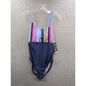 Speedo Adjustable Double Strap Women's One Piece Swimsuit sz 10 NWT Porcelain